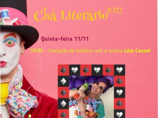 CHÁ LITERÁRIO COLÉGIO FAOSC - CONTAÇÃO DE HISTÓRIAS COM A AUTORA LÉIA CASSOL